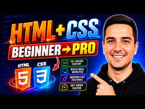 Illustration — HTML & CSS Full Course 2026 (débutant à avancé)