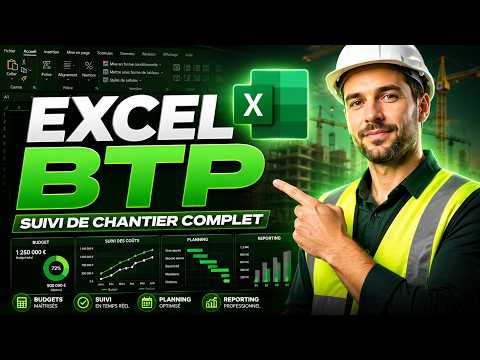 Illustration — Excel pour le BTP : formation complète de suivi de chantier